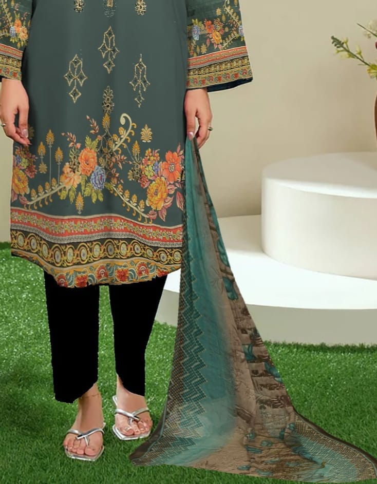 Lawn Luxury Digital Pret 3Piece
