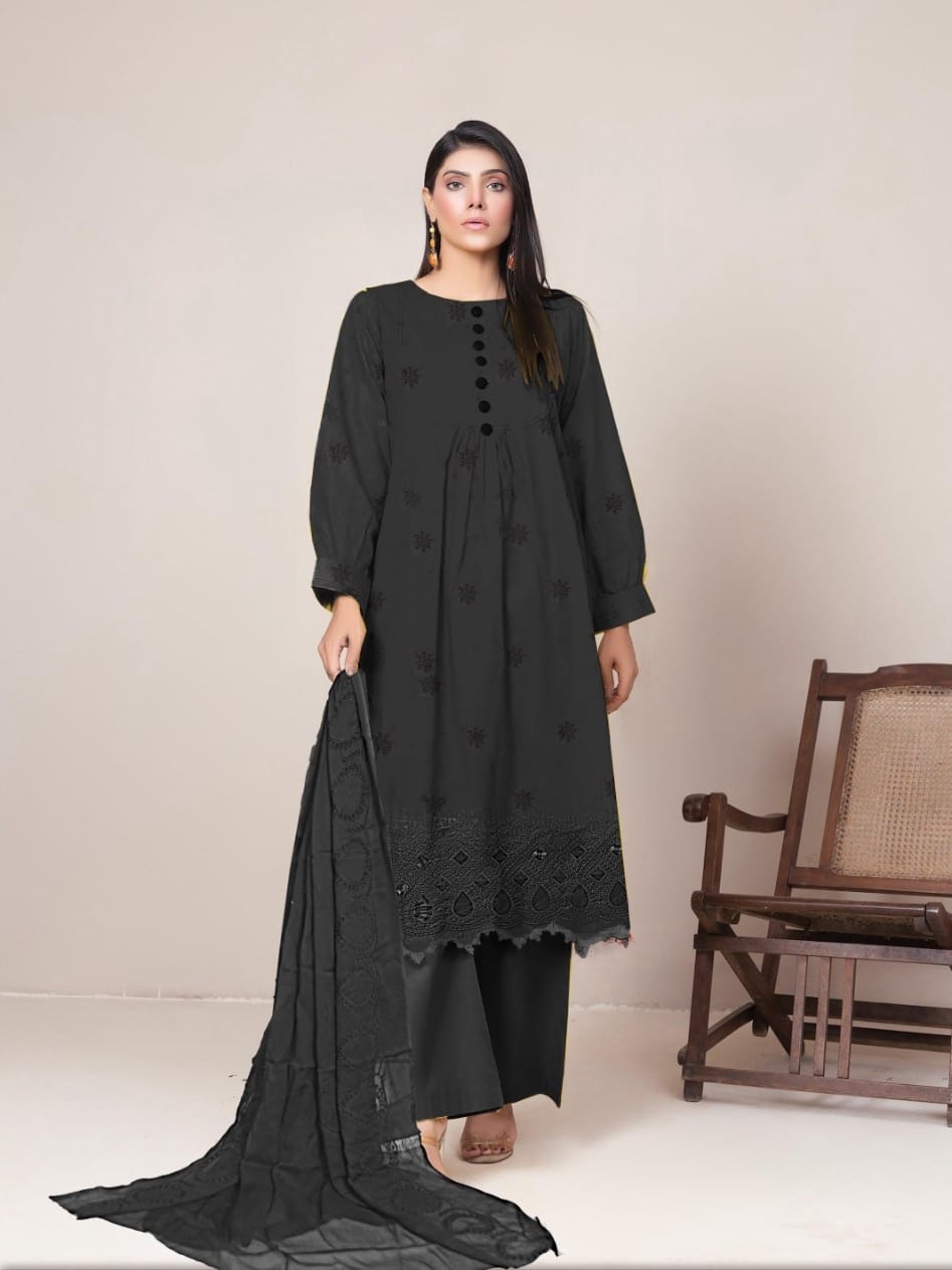 Luxury Lawn Heavy EMBROIDERED 3Piece