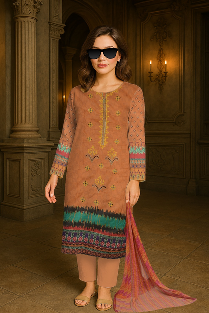 Lawn Luxury Digital Pret 3Piece