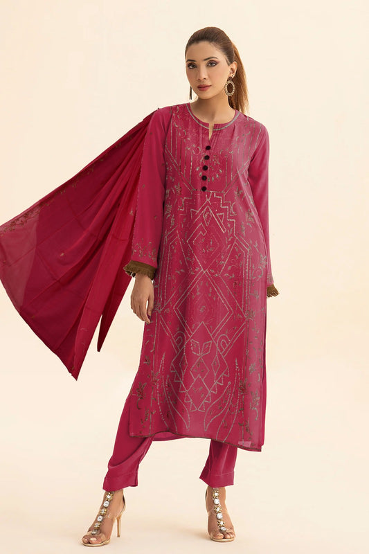 Luxury Lawn Heavy EMBROIDERED 3Piece