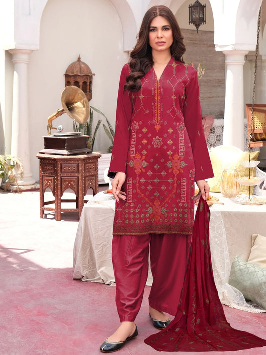 Luxury Lawn Heavy EMBROIDERED 3Piece