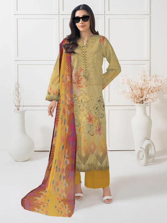 Lawn Luxury Digital Pret 3Piece